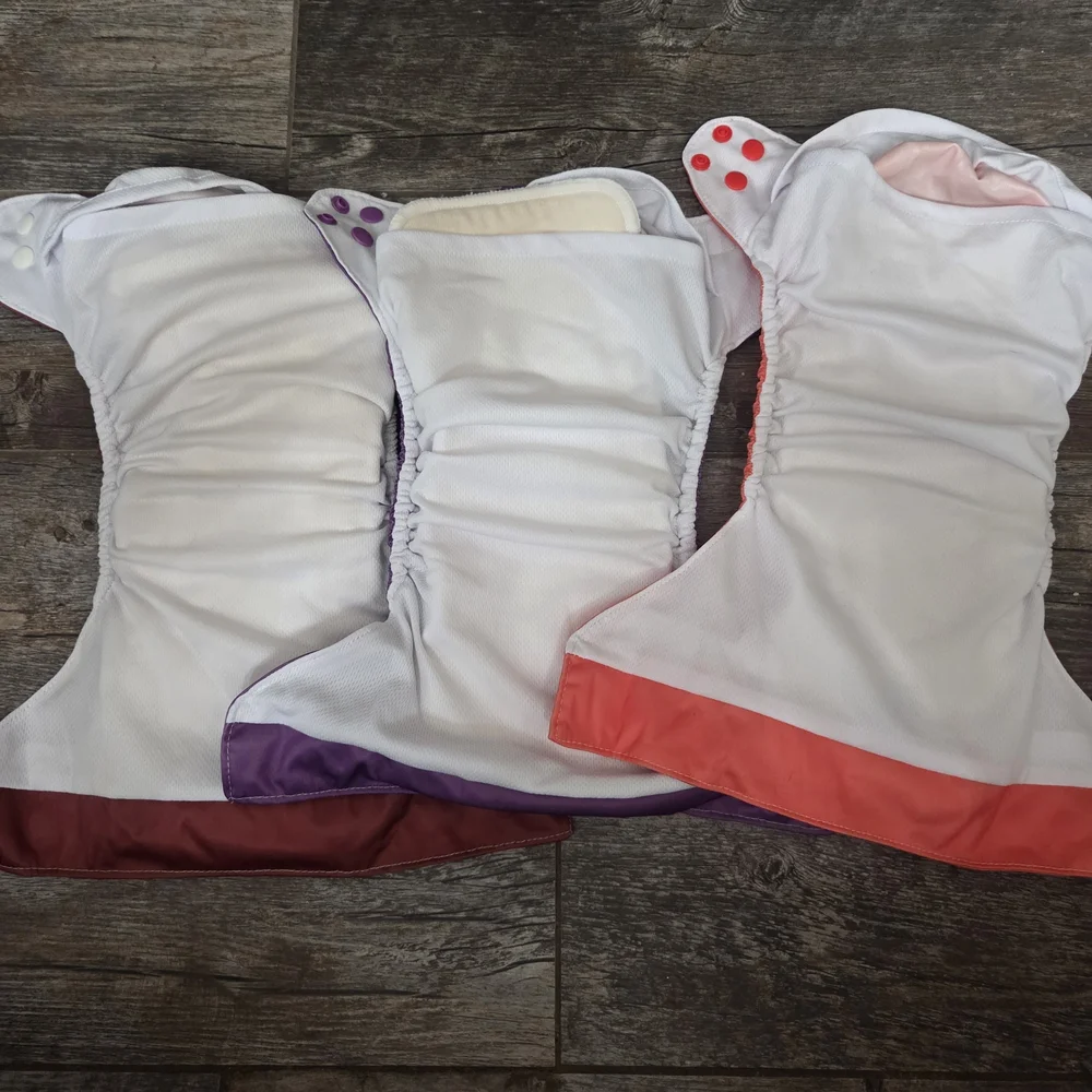 Texas Tushies Vibrant Solids Flex Fit Pocket Cloth Diapers (NWOT)